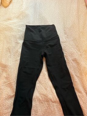 lululemon athletica Black Ribbed High-Rise Leggings